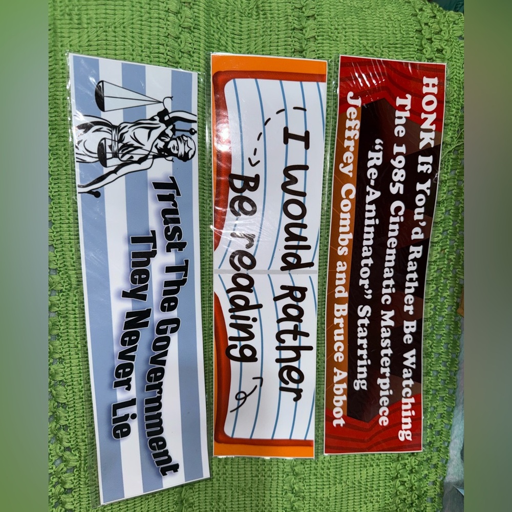 Bumper stickers 3 pack